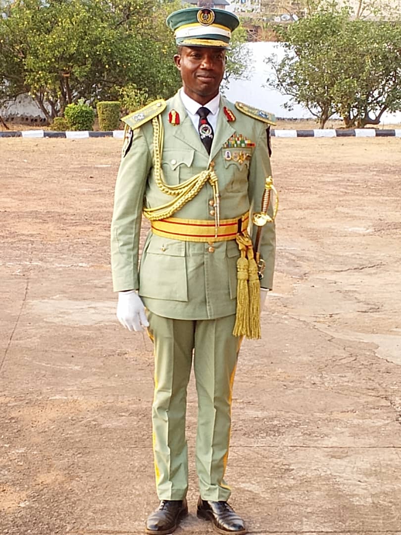 MOD Nigeria officer in ceremonial uniform
